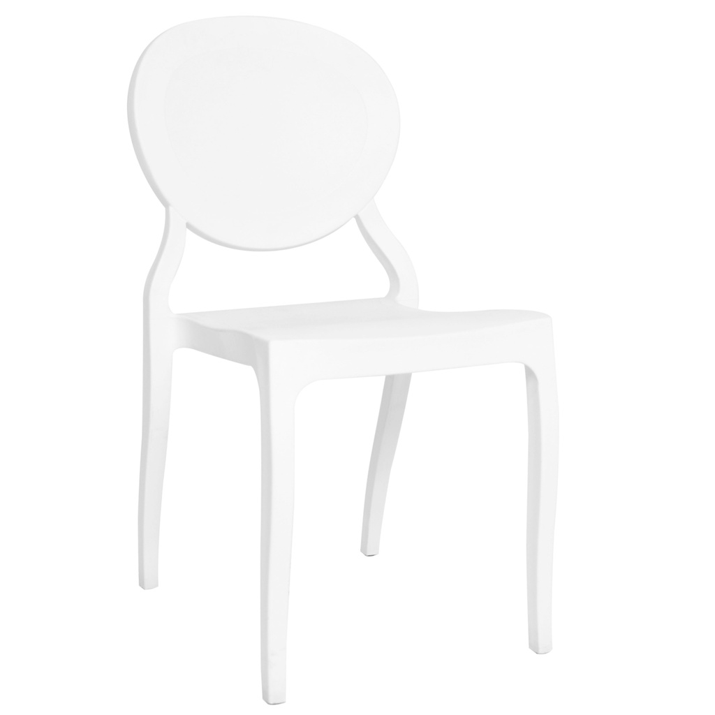 [1192322] Cafe Chair (WHITE Lilly White - PANTONE 11-4301 TCX)