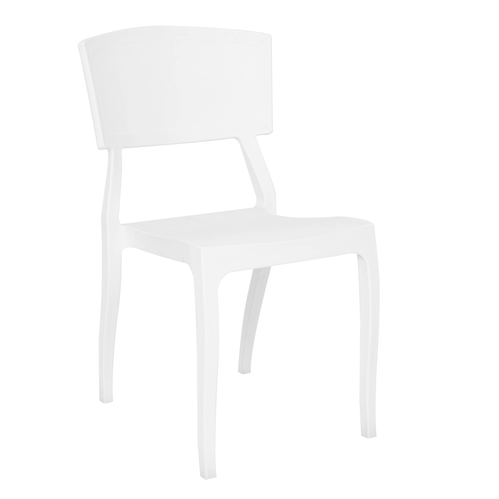 [1192384] Cafe Chair (WHITE Lilly White - PANTONE 11-4301 TCX)