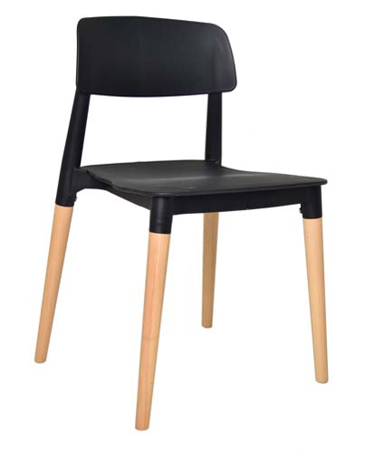 [1232011] Cafe Chair (BLACK N2.25/)