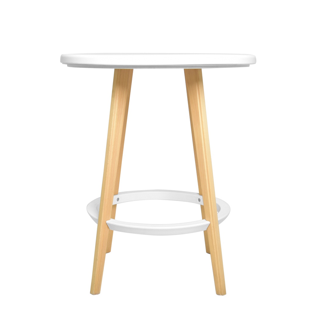 [1232097] Cafe/Bar Table (WHITE Lilly White - PANTONE 11-4301 TCX)