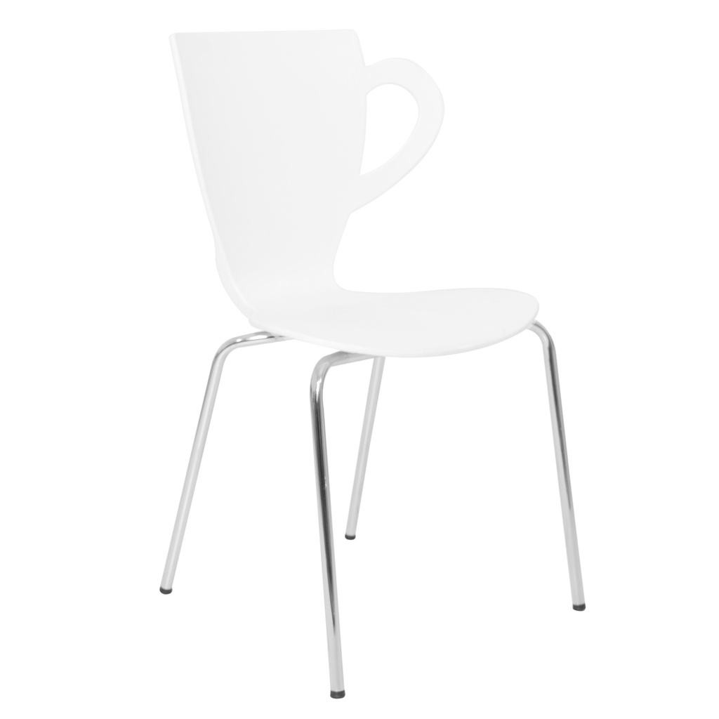 [1254556] Cafe Chair (CREAM WHITE PANTONE P 168-9 C)