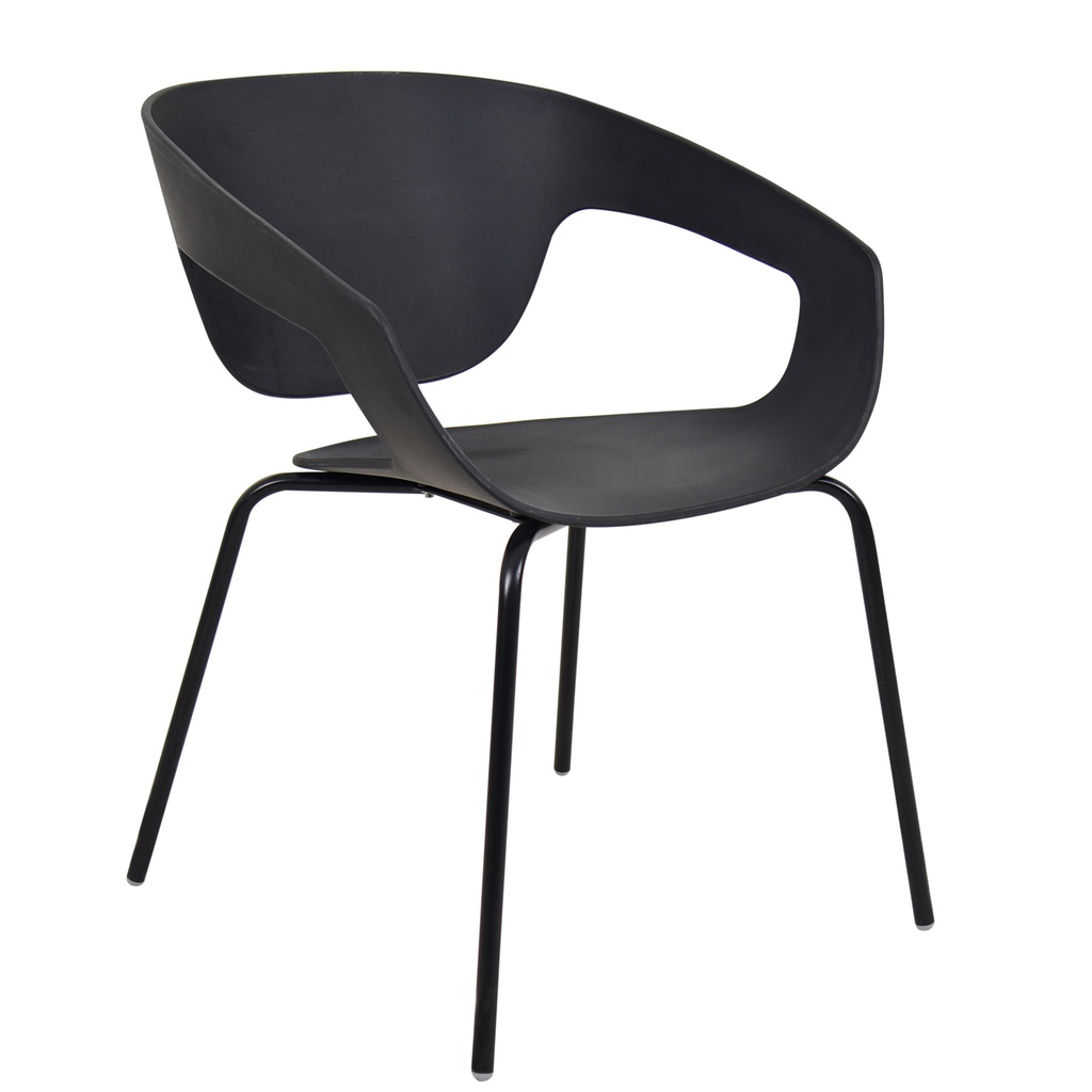 [1328035] Cafe Chair (BLACK Beluga)