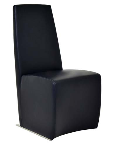 [1303247] Dining Chair (BLACK S Steel/Black)