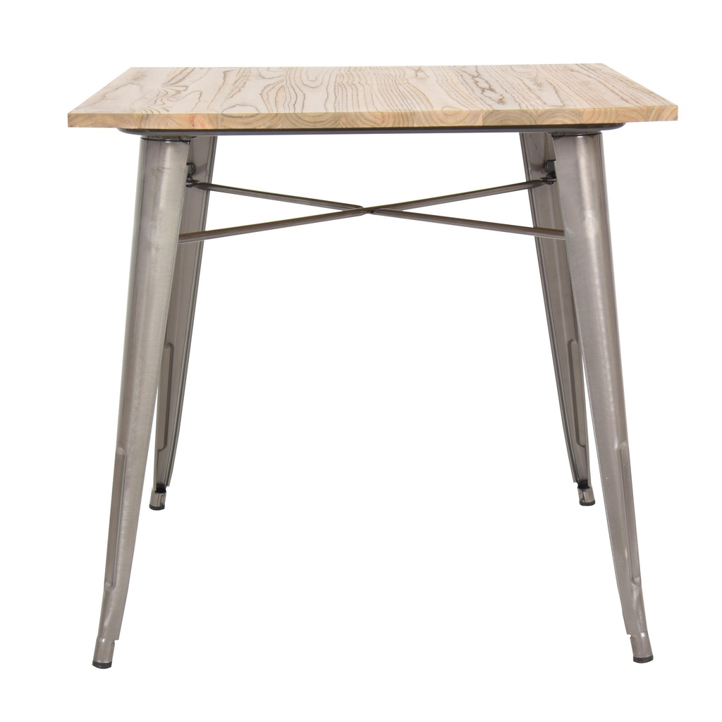 [1314717] Cafe/Bar Table (DARK GREY Brushed Nickel - PANTONE 18-5102 TCX)