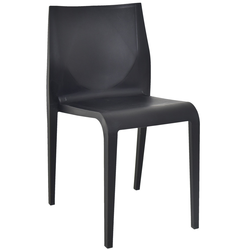 [1262599] Cafe Chair (BLACK Jet Black)