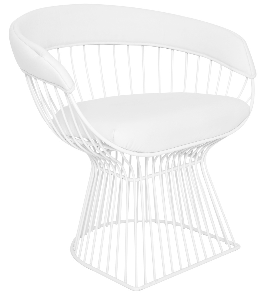 [1324594] Cafe Chair (WHITE Icicle - PANTONE 12-5201 TPG)