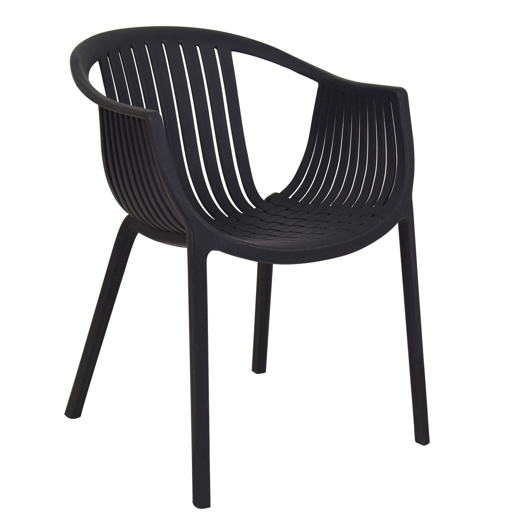 [1235197] Cafe Chair (BLACK Raven - PANTONE 19-0000 TPG)